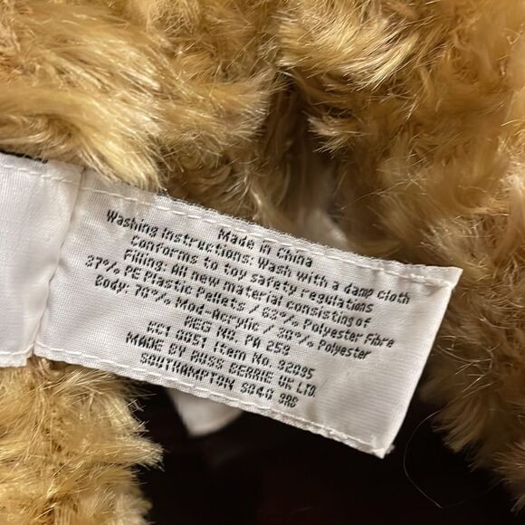 Genuine Burberry London Vintage Teddy Bear Nova Check Scarf Soft Collectible 12” - Picture 7 of 8